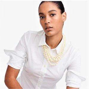 J Crew pearl twisted hammock necklace